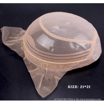 factory wholesale hot sales human hair silicone wigcap